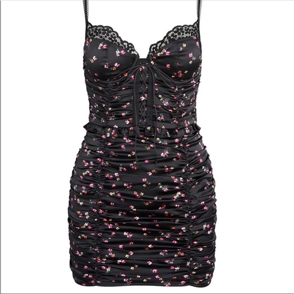 FOR LOVE & LEMONS Pansy Floral Mini Dress Size M - Picture 6 of 14